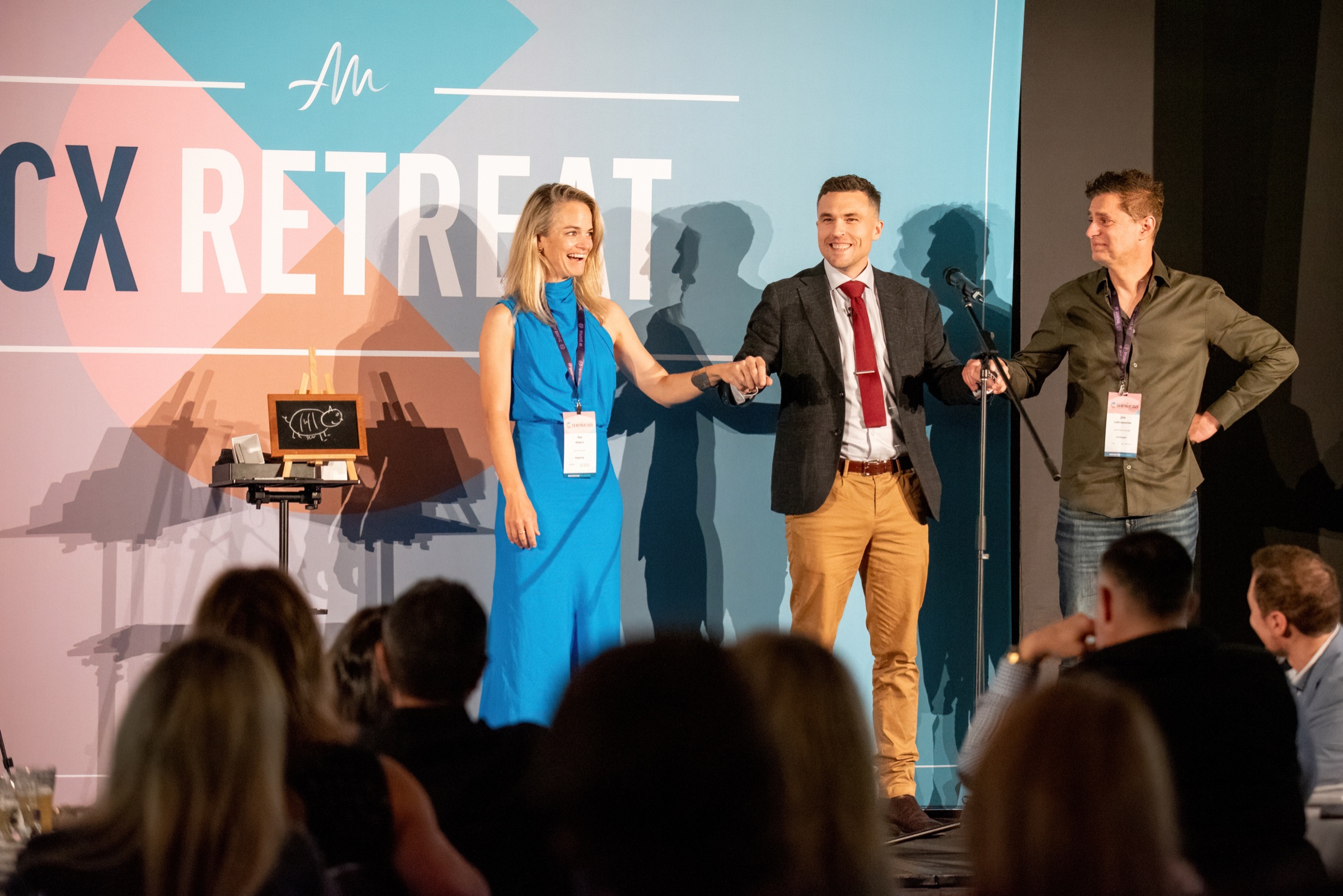 Andy Nunn engaging an audience at a corporate retreat in Melbourne